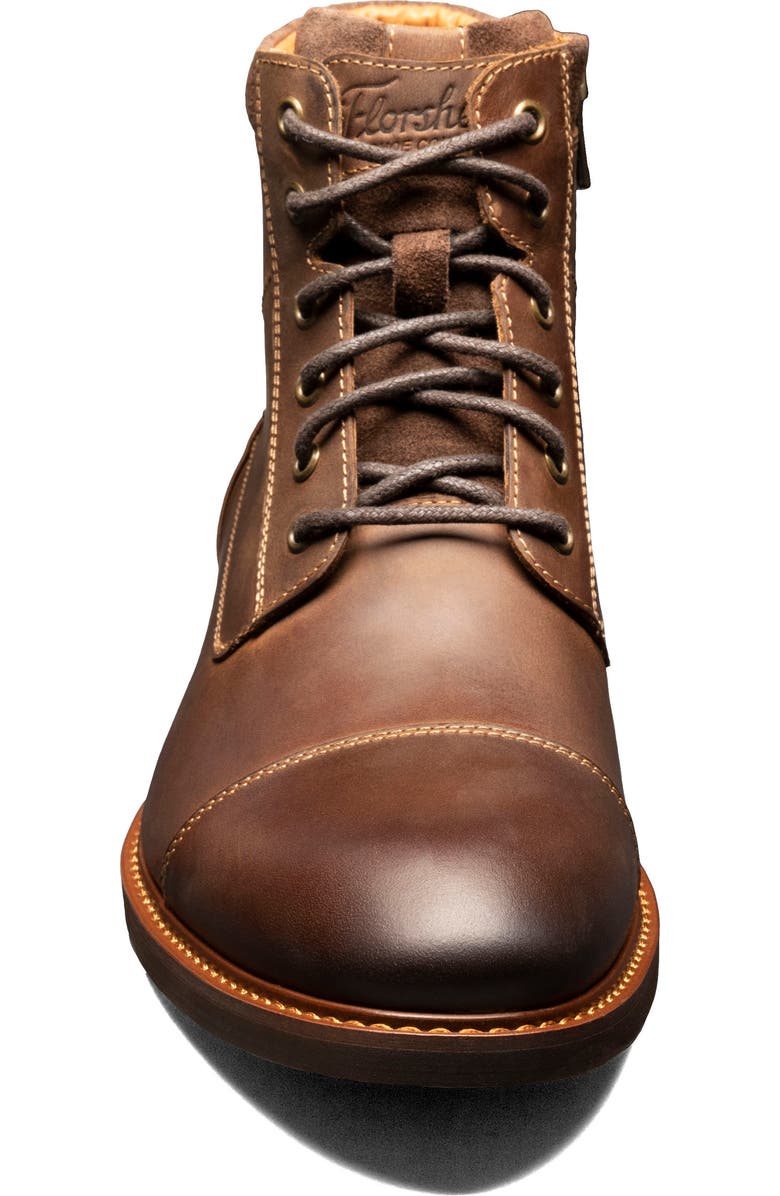Florsheim Lodge Cap Toe Lace-Up Boot, Alternate, color,