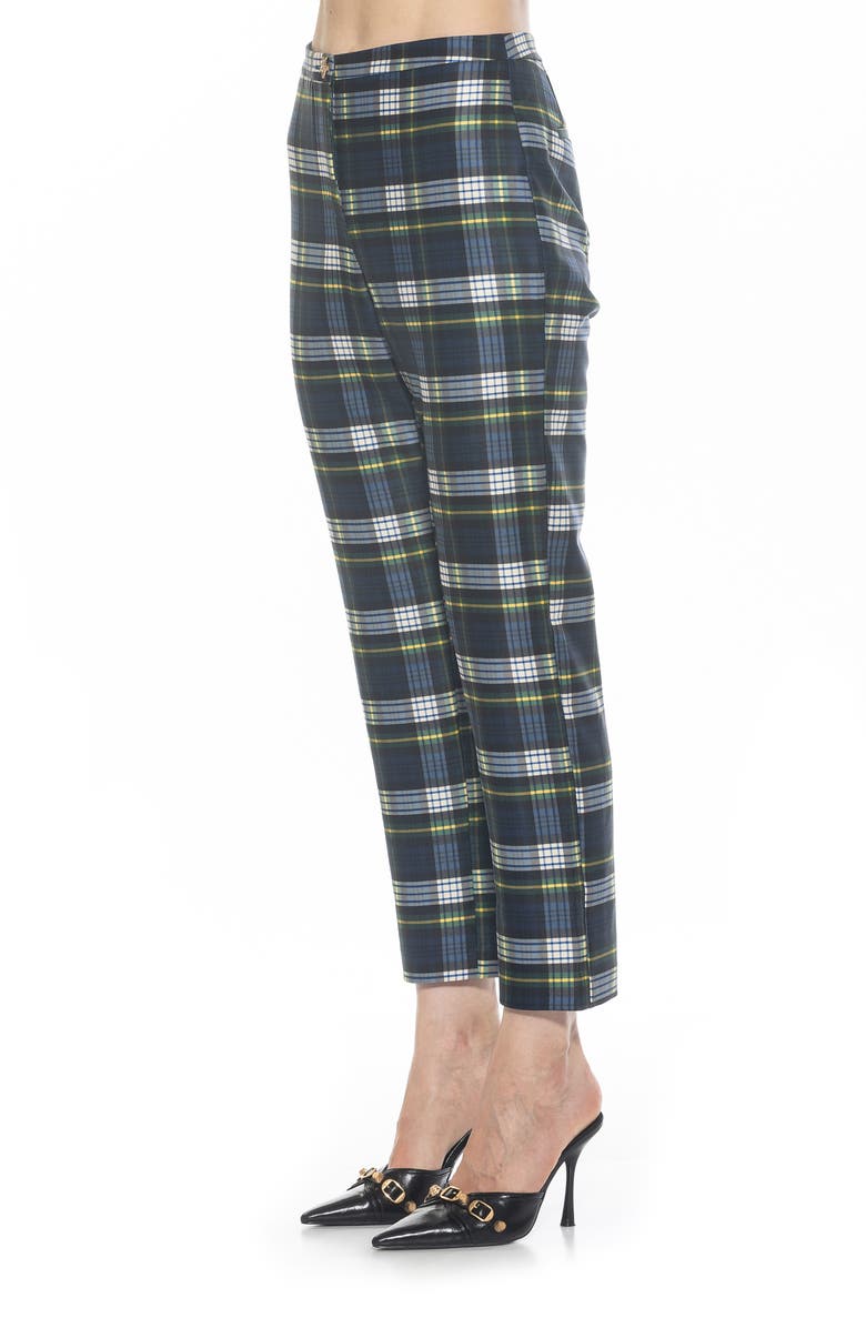 Alexia Admor Stefan Ankle Pants, Alternate, color, Blue Plaid