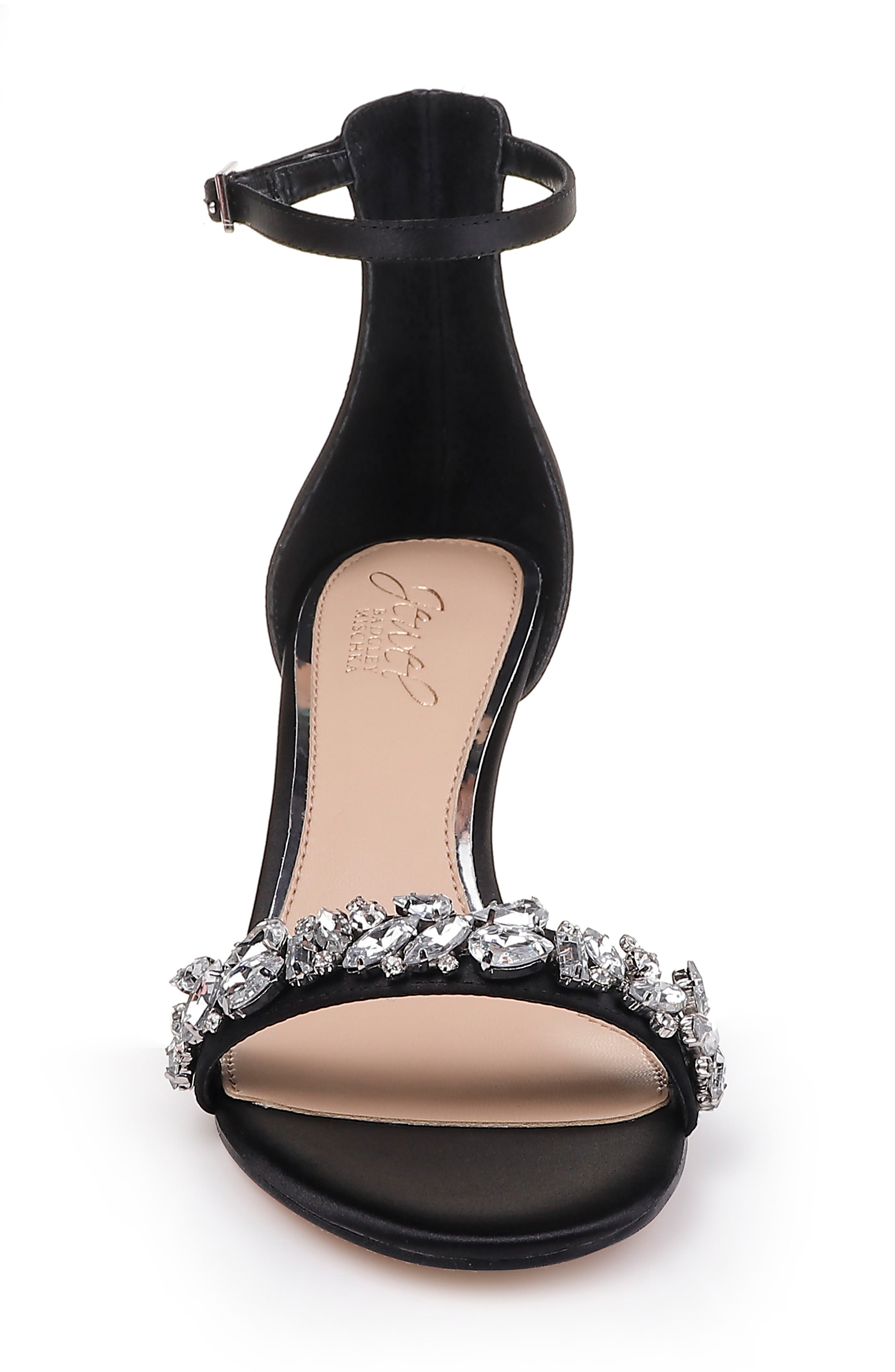 Jewel Badgley Mischka Dash Embellished Halo Strap Sandal, Alternate, color, 