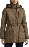 Lauren Ralph Lauren Houndstooth Check Quilted Jacket