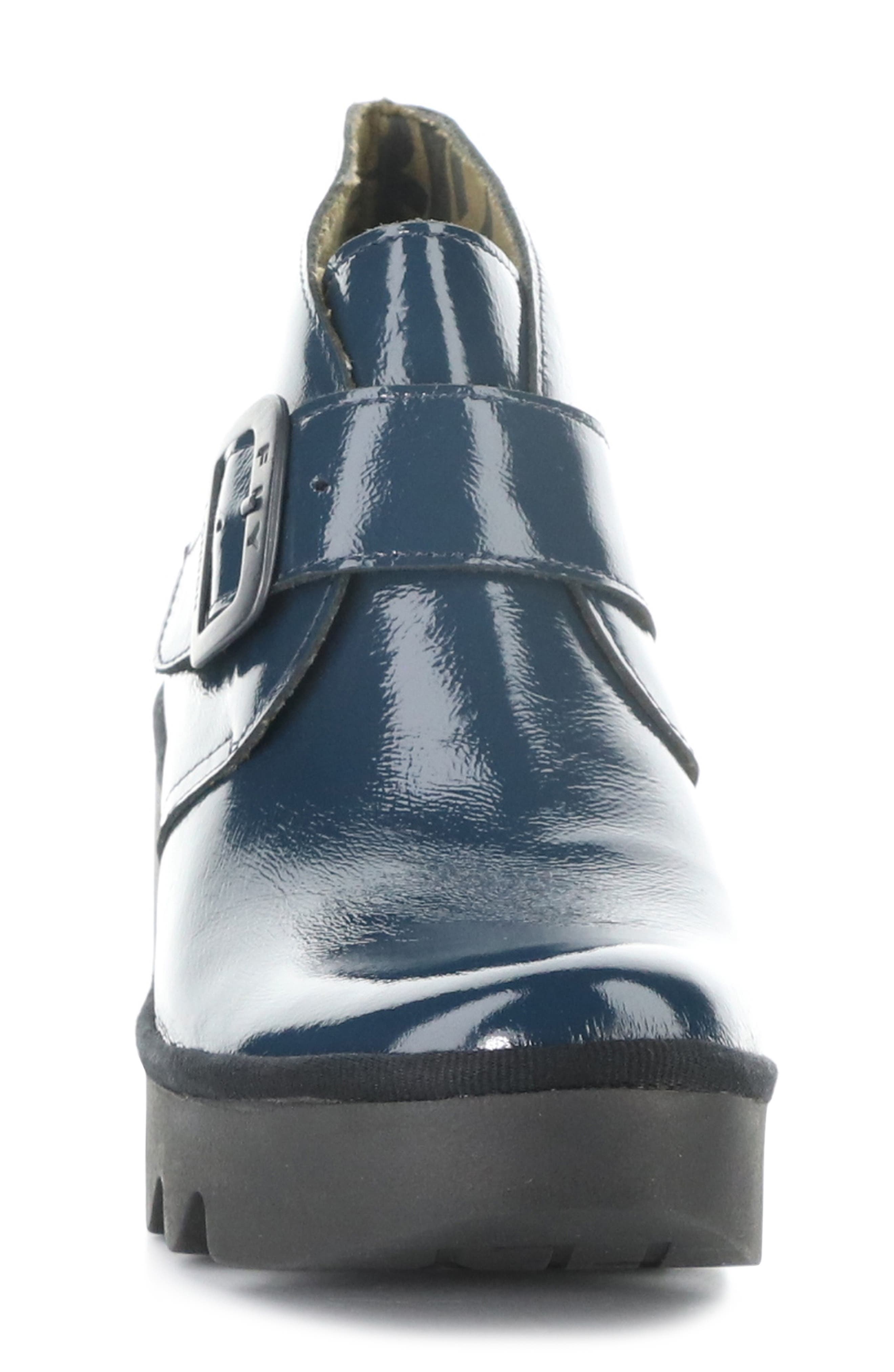 Fly London Birt Wedge Bootie, Alternate, color, 014 Navy
