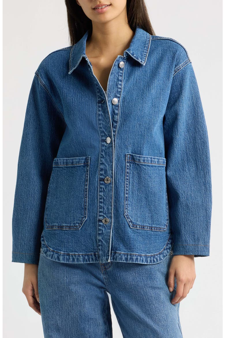 Patch Pocket Denim Shacket, Alternate, color, MEDIUM WASH