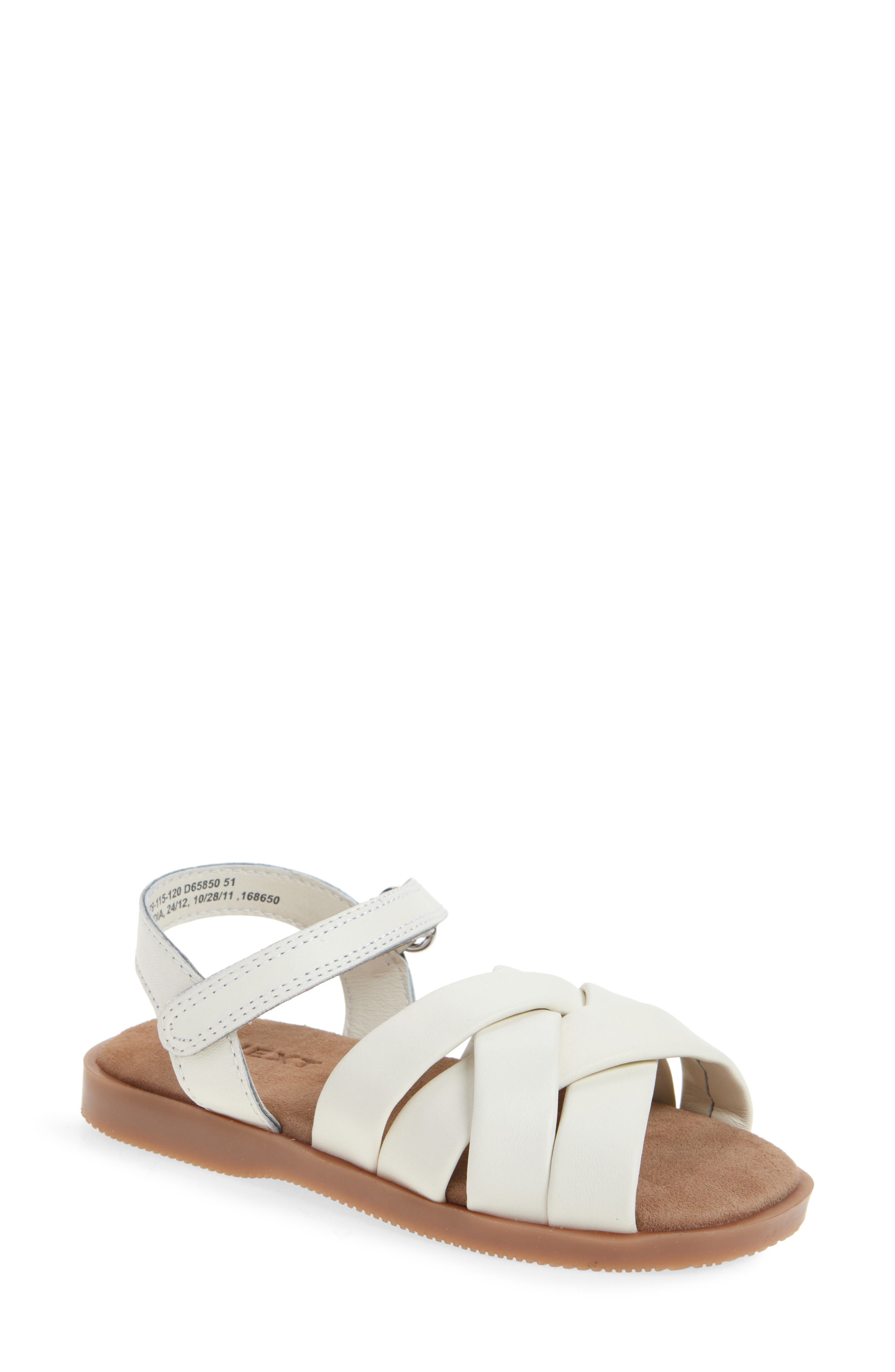 NEXT Kids' Ankle Strap Sandal, Main, color, Cream