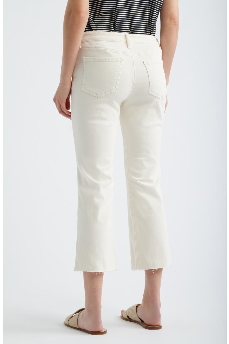 Kelsey Fab Ab High Waist Ankle Flare Jeans, Alternate, color, ECRU