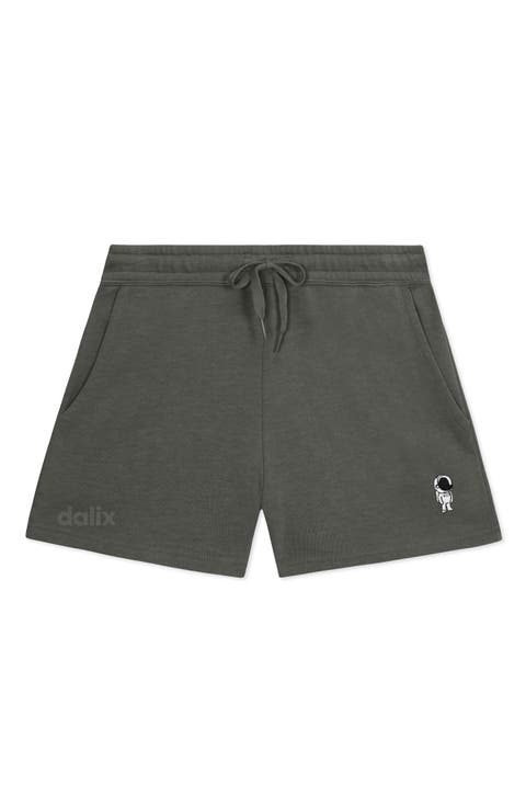Womens Astronaut Midweight Washed Fleece Shorts