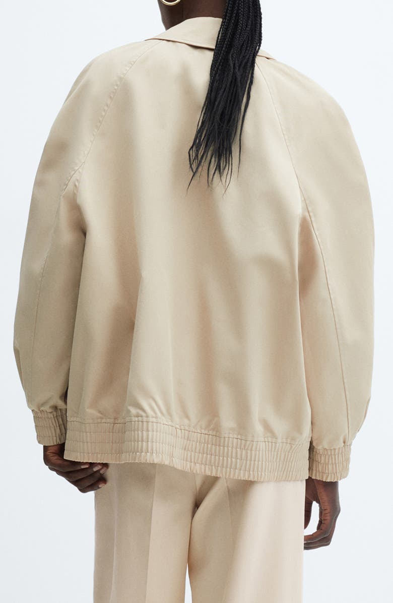 MANGO Collared Relaxed Bomber Jacket, Alternate, color,
