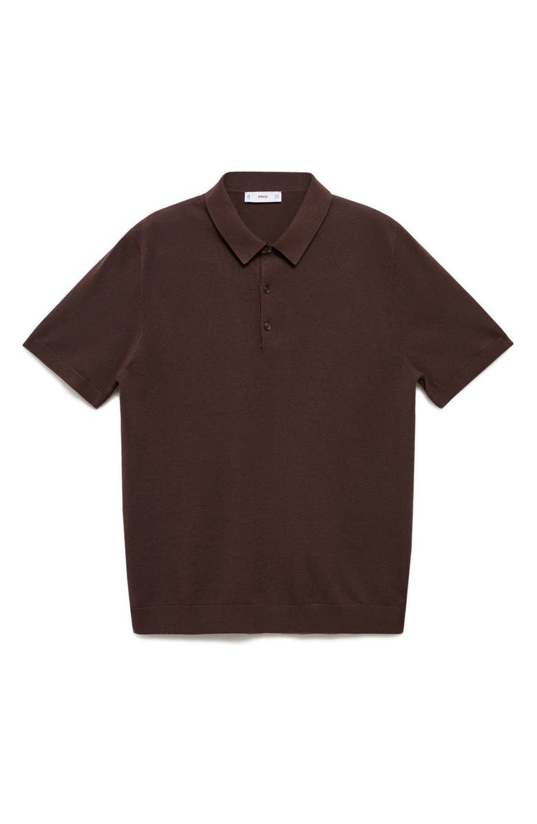MANGO Fine Knit Polo, Alternate, color,