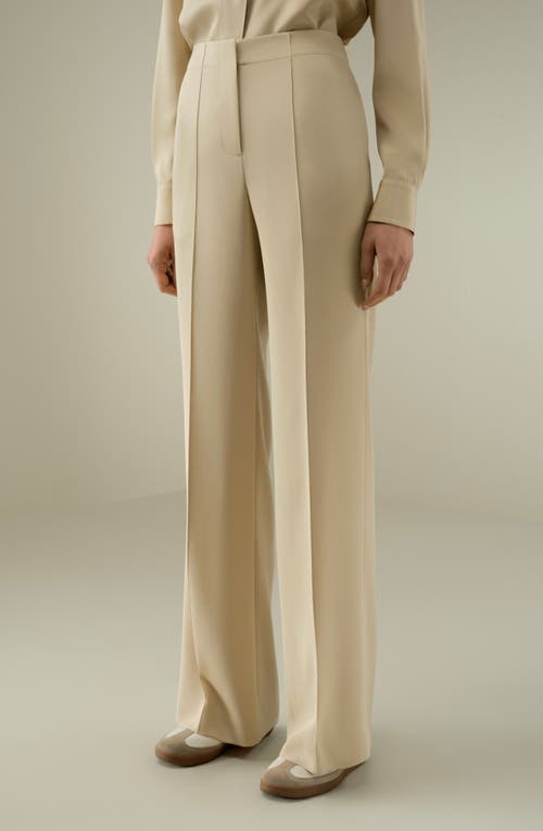 Lilysilk Minimalist Stretch Silk Crêpe Pant In Yellow
