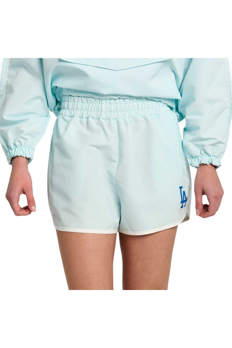 Women's Lusso Light Blue Los Angeles Dodgers Nina Shorts, Alternate, color, Light Blue