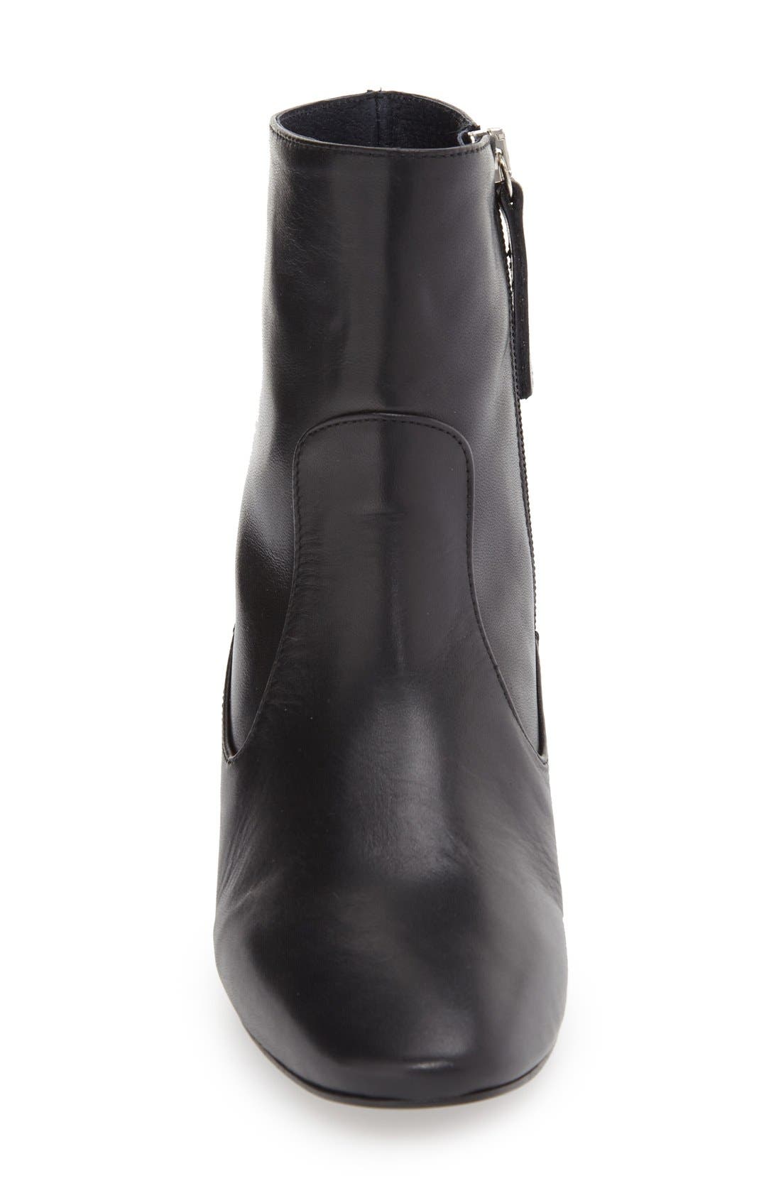 Topshop 'Aubergine Perspex' Clear Heel Bootie, Alternate, color, 