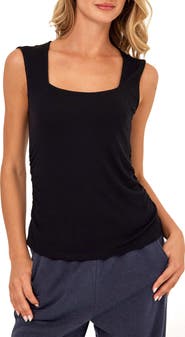 Threads 4 Thought Brynlee Square Neck Feather Rib Tank