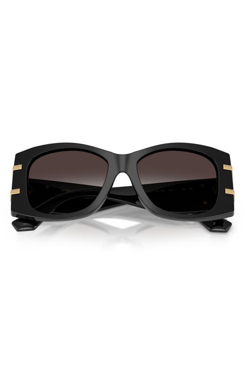 Dolce & Gabbana Dg Millennials Butterfly Sunglasses In Black/grey Gradient Black