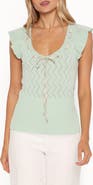 Petal & Pup Tucker Pointelle Knit Top