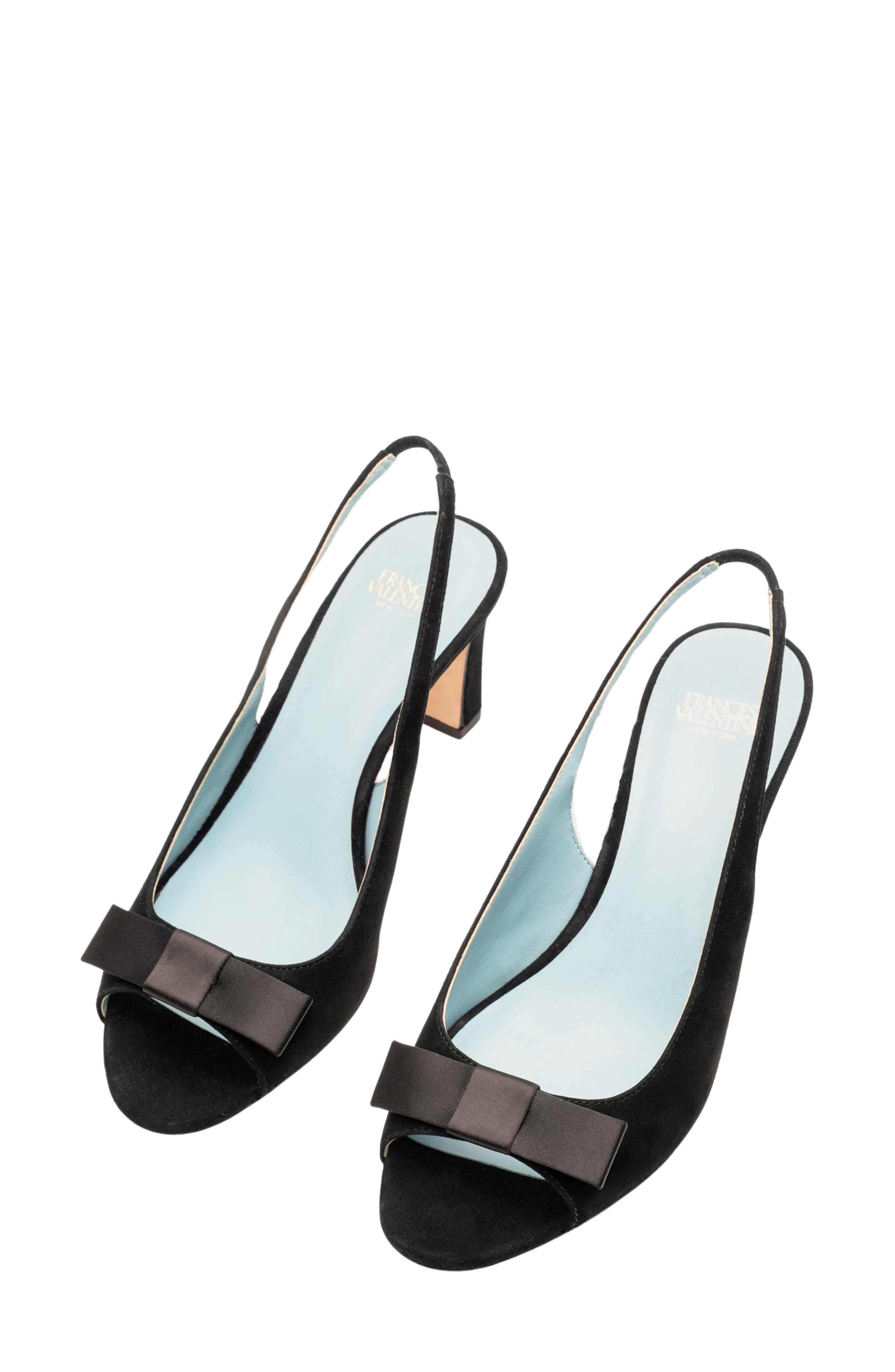 Frances Valentine Reese Slingback Sandal, Alternate, color, Black