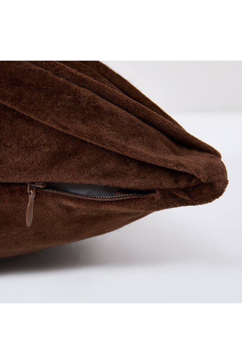 Shitake Pillow Cover, Alternate, color, Brown