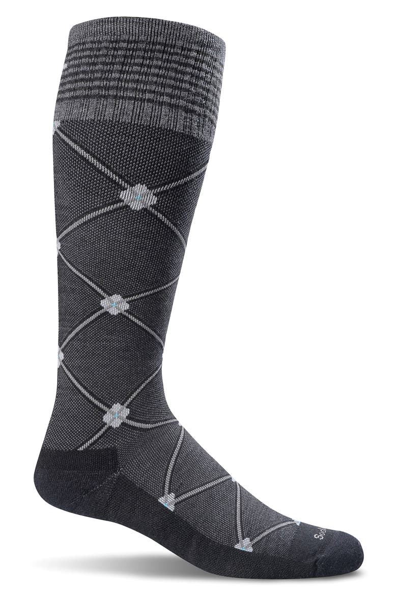 'Goodhew - Elevation' Compression Socks, Main, color, BLACK MULTI