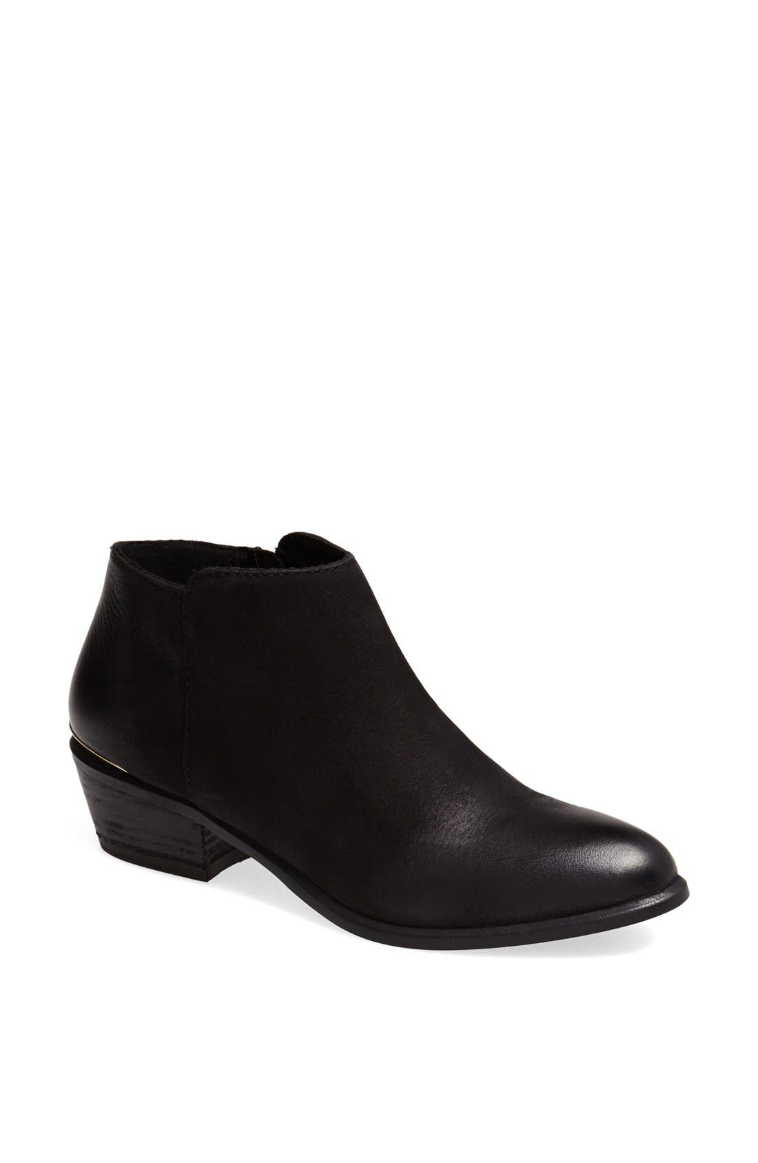 'Rodayo' Bootie, Main, color, BLACK NUBUCK