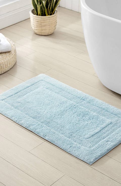Long Branch Light Pastel Blue Bath Mat