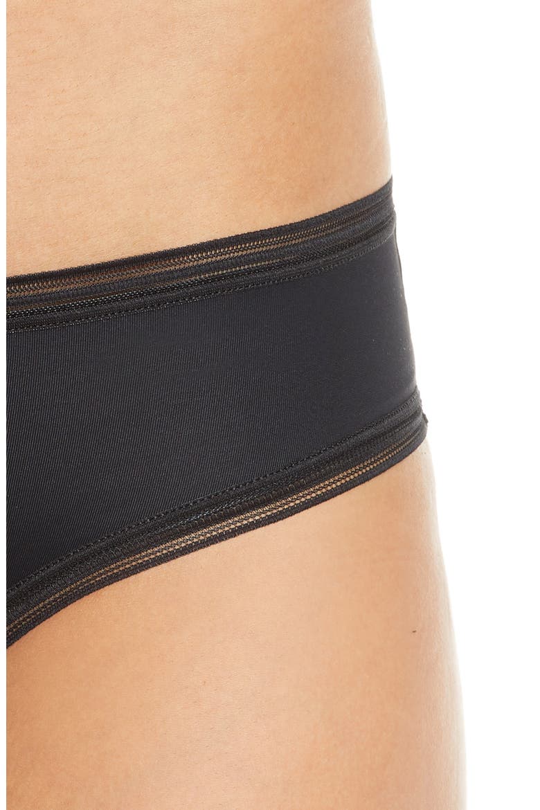 Cheeky Period Light Absorbency Underwear, Alternate, color, BLACK