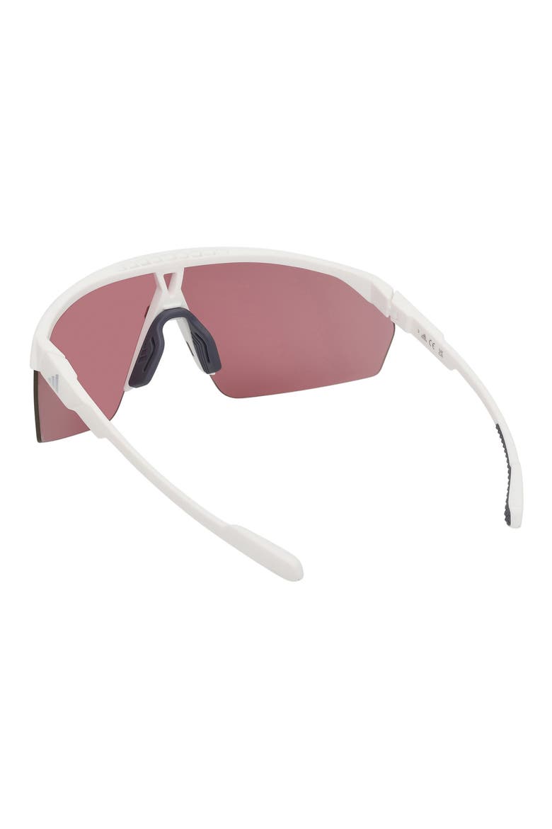 00mm Shield Sunglasses, Alternate, color, WHITE / MIRROR VIOLET