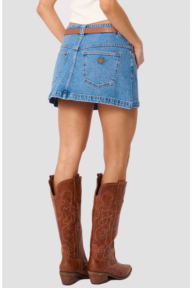 Jody A-Line Denim Skirt, Alternate, color, DEBBIE