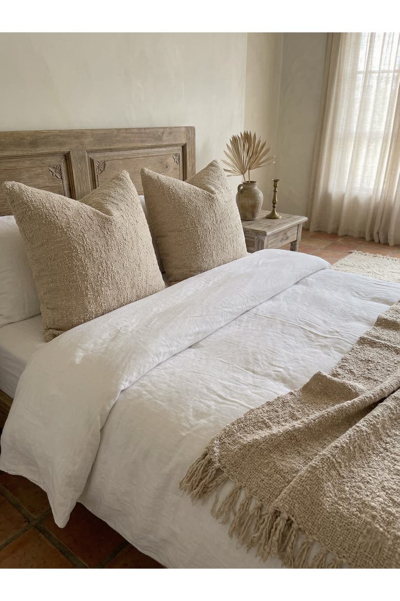 Cozy Cotton Boucle Throw, Alternate, color, Beige