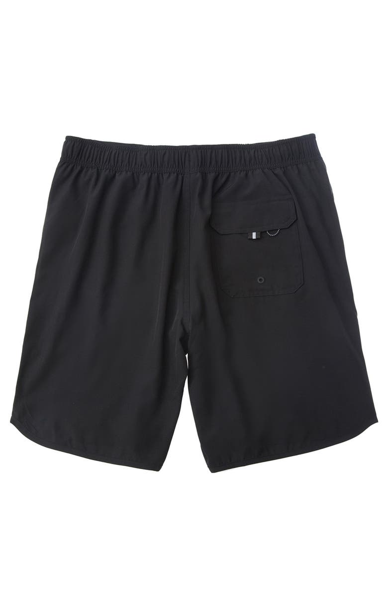 Rokka&Rolla Quick-Dry Stretch Swim Trunks with Adjustable Waistband, Alternate, color, Black
