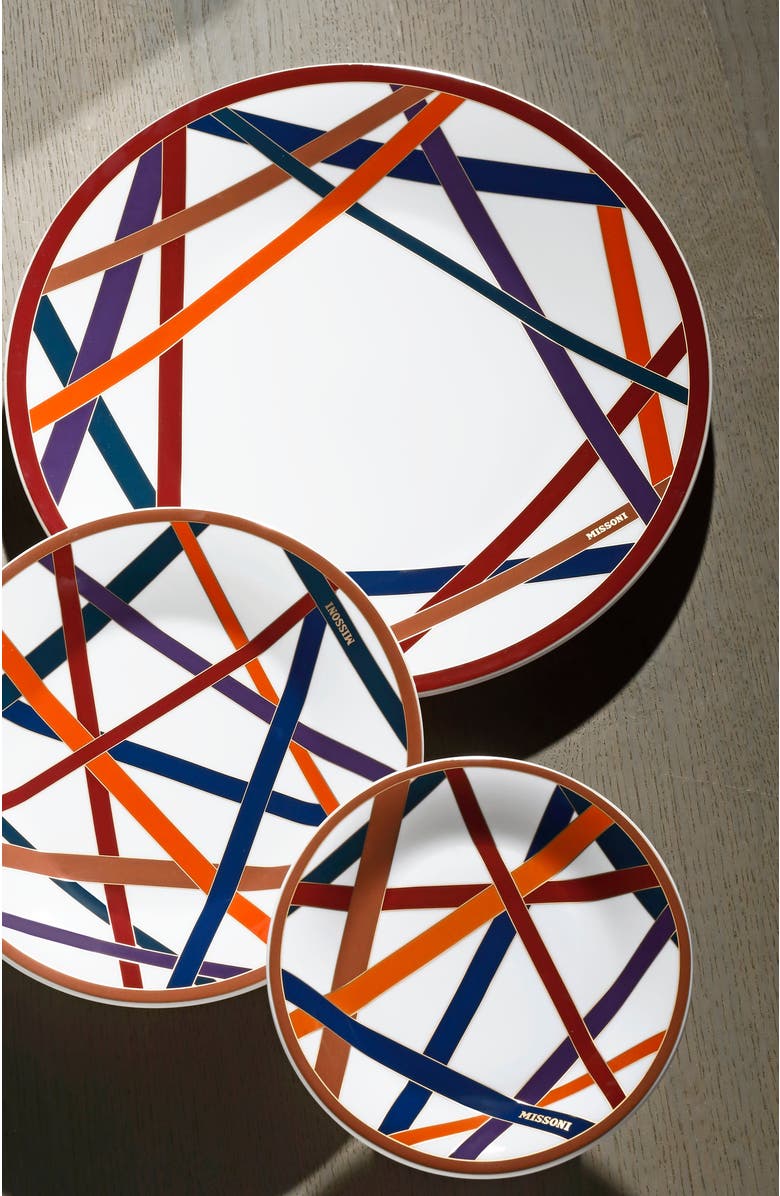 Missoni Home Tableware Charger Plate NASTRI Multicolor diam. 12.5", Alternate, color, Multicolor