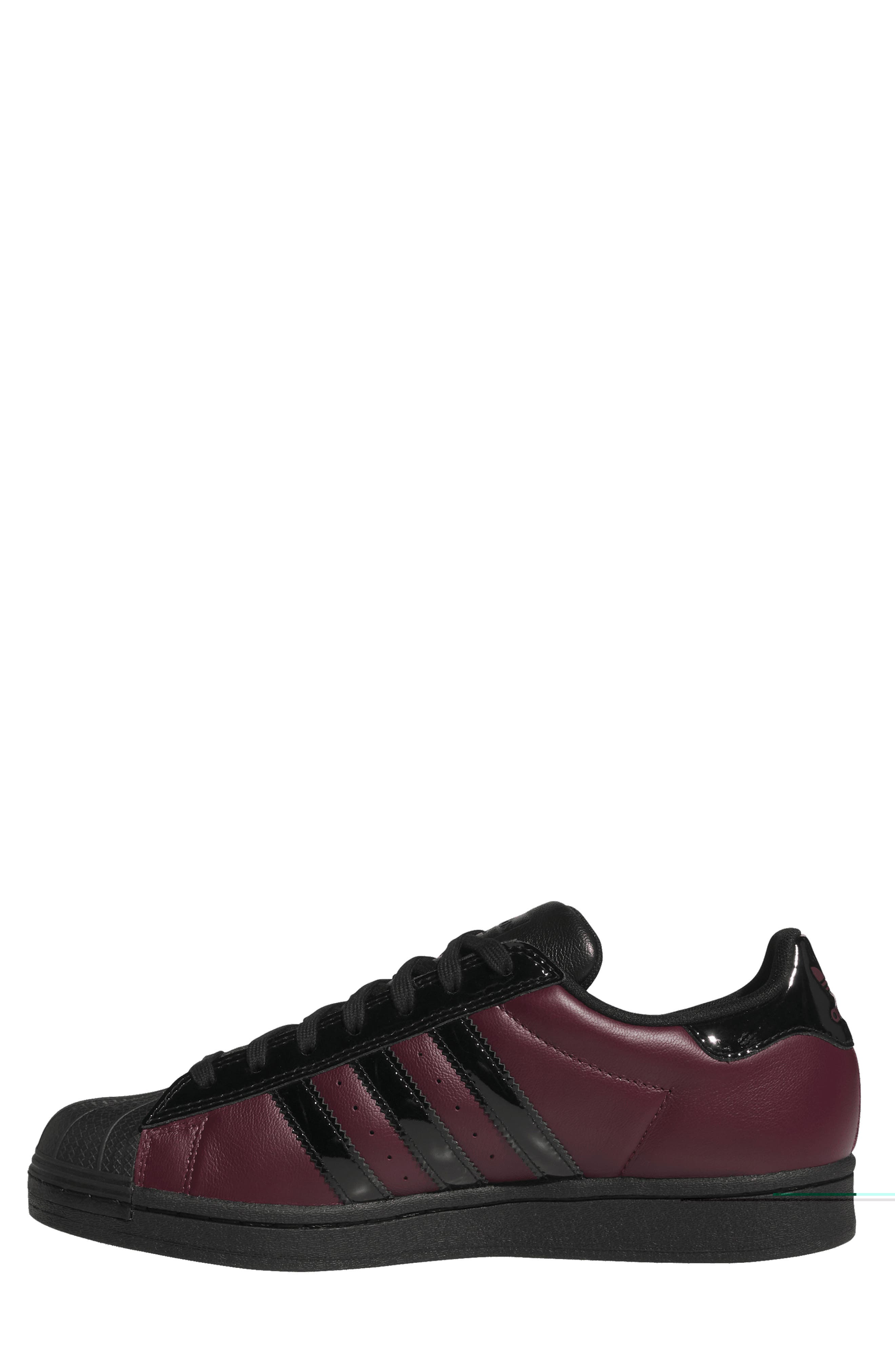Superstar X Marcos Leather Sneaker, Alternate, color, MAROON