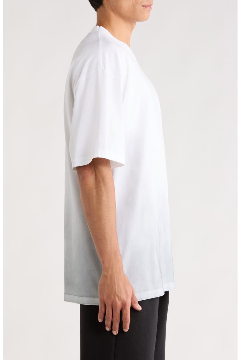 Oversized Graphic Mercerized Cotton T-Shirt, Alternate, color, WHITE