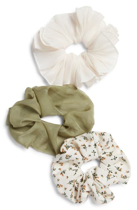 3-Pack Chiffon Scrunchies