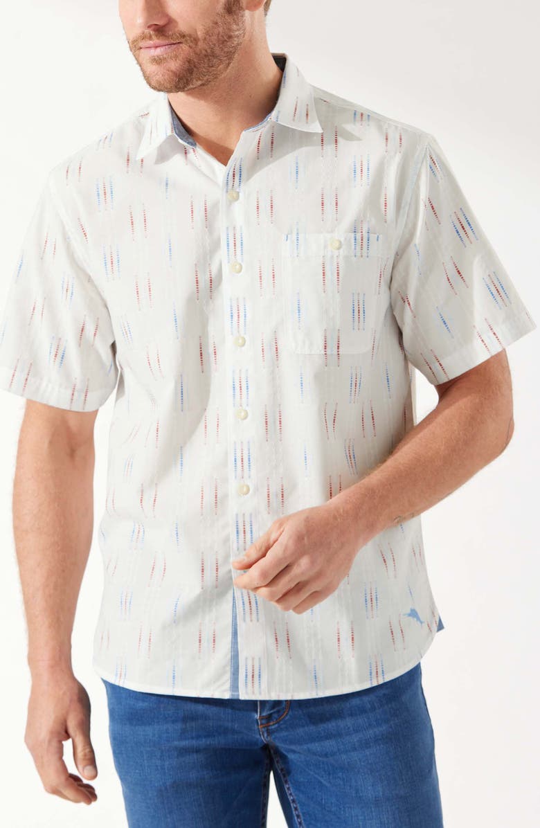 Tommy Bahama American Dobby Camp Shirt, Main, color, 