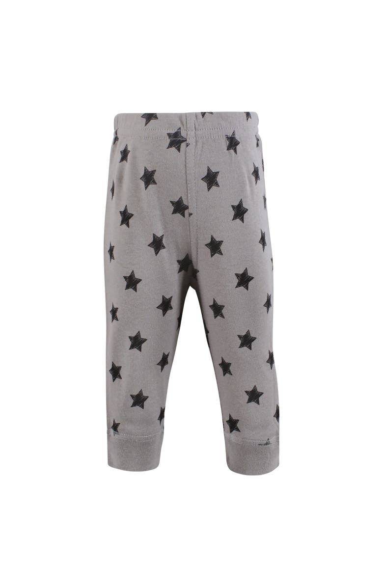 Hudson Baby Cotton Legwear for Every Body, Alternate, color, Black Gray Stars
