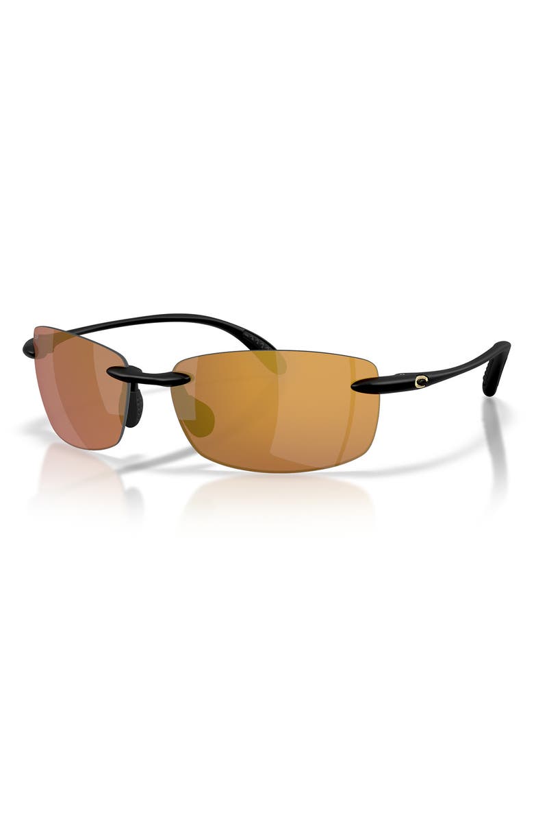Costa Del Mar Ballast 60mm Sunglasses, Alternate, color, Matte Black / Gold Mirror