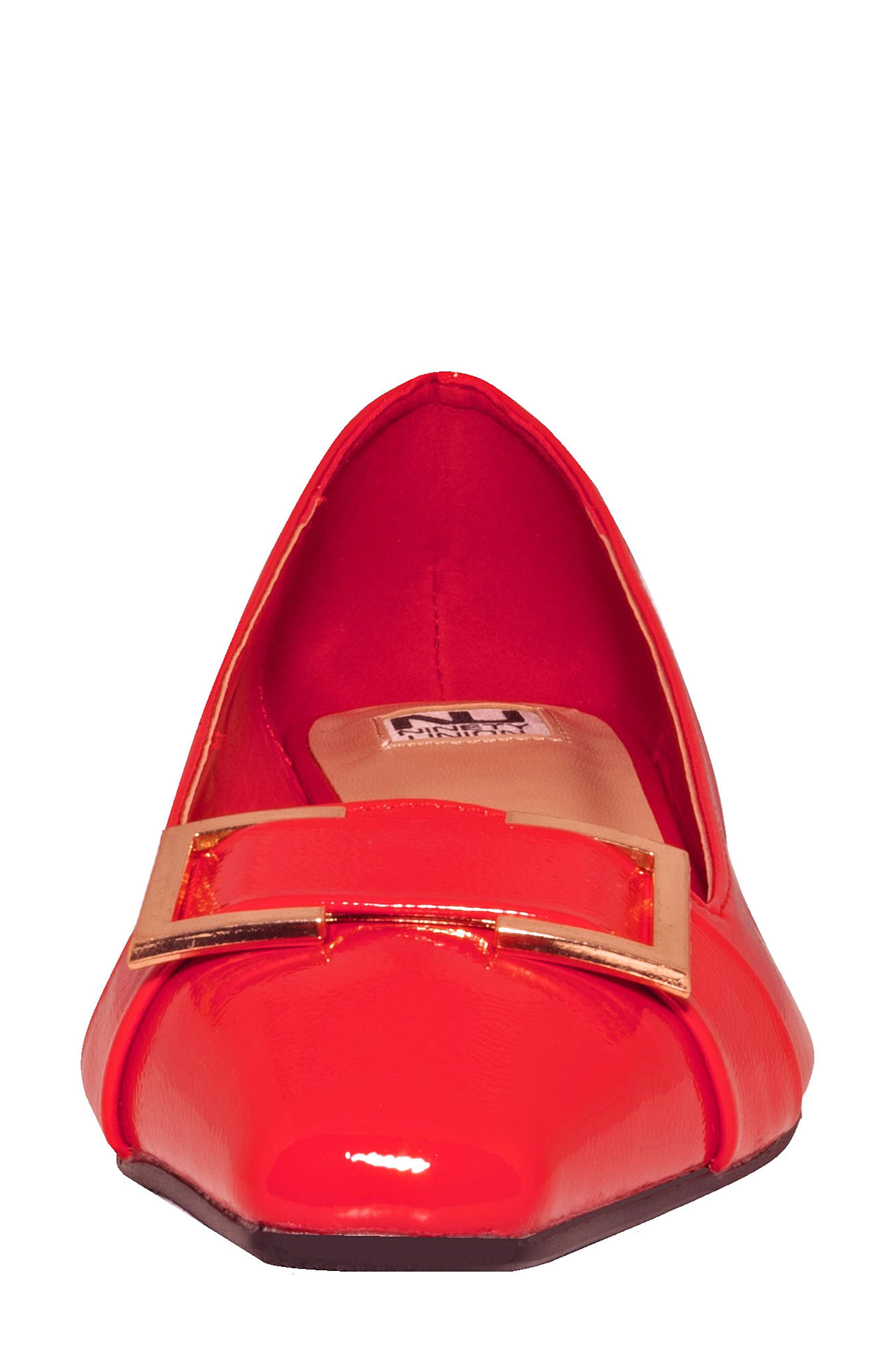 Dove Buckle Flat, Alternate, color, RED