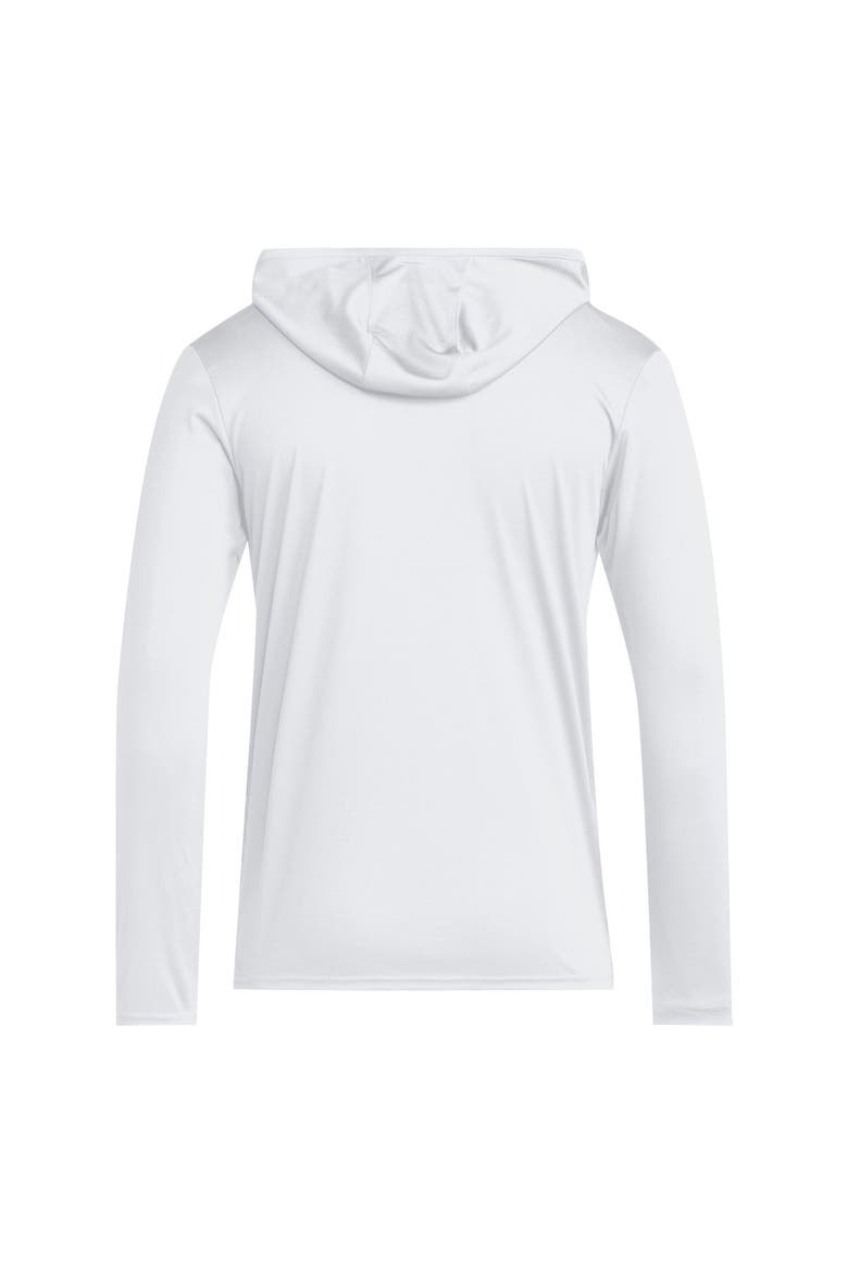 Men's adidas White Penn State Nittany Lions D4T Long Sleeve Hooded T-Shirt, Alternate, color, White