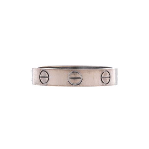 Love Wedding Band Ring 18K White Gold