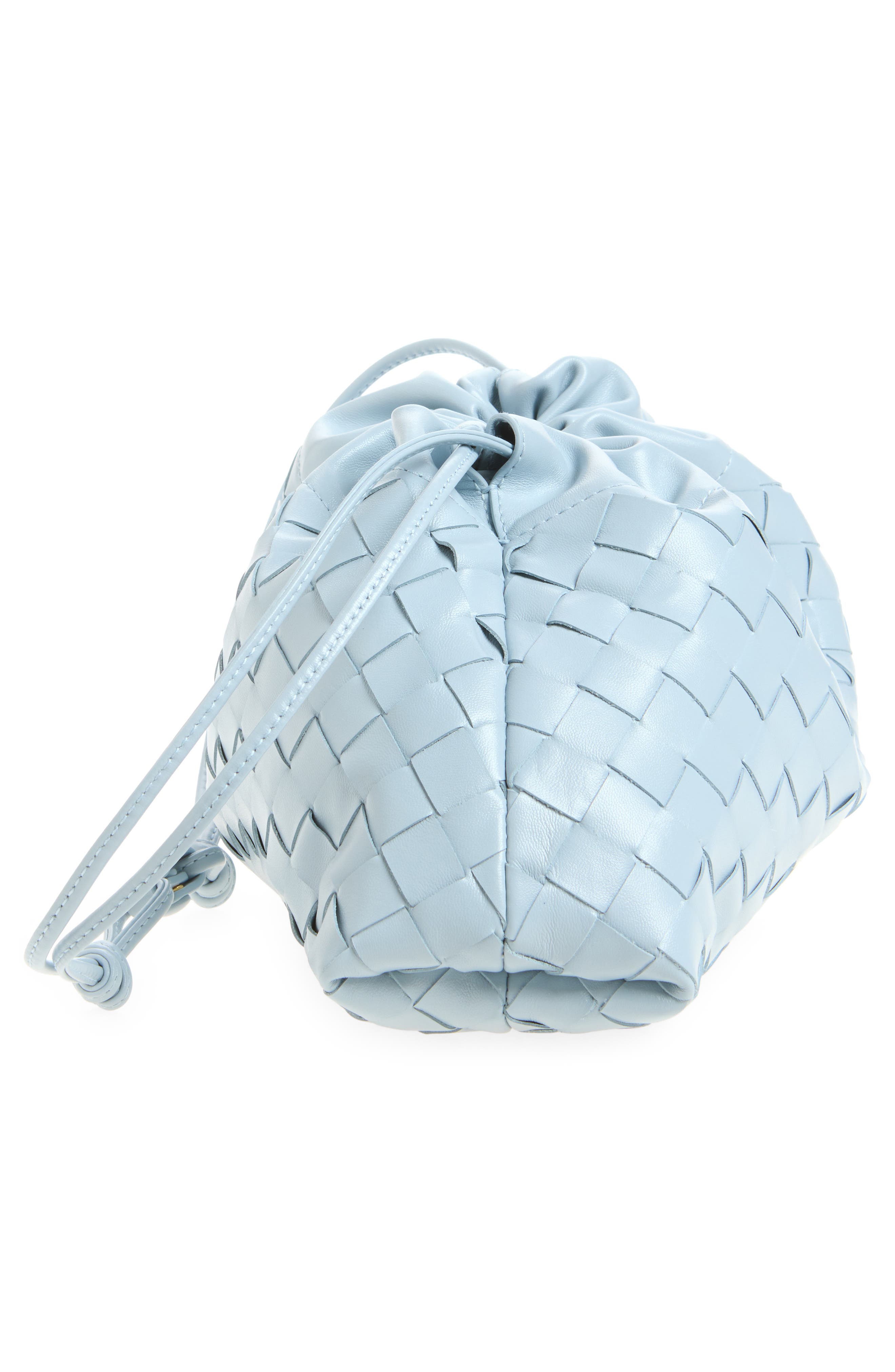 Dustbag Intrecciato Leather Shoulder Bag, Alternate, color, 1703 GLACIAL-MUSE BRASS