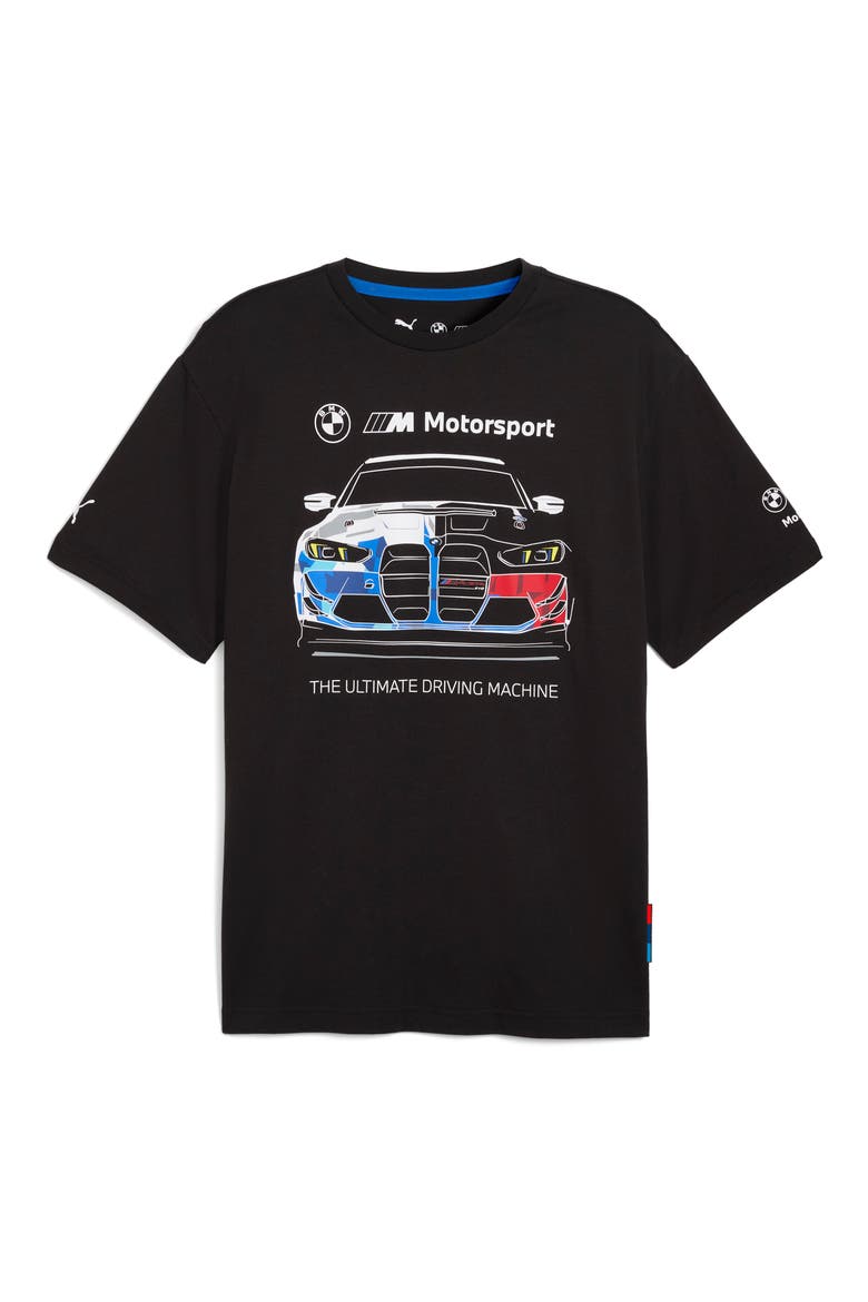 BMW Cotton Graphic T-Shirt, Alternate, color, PUMA BLACK