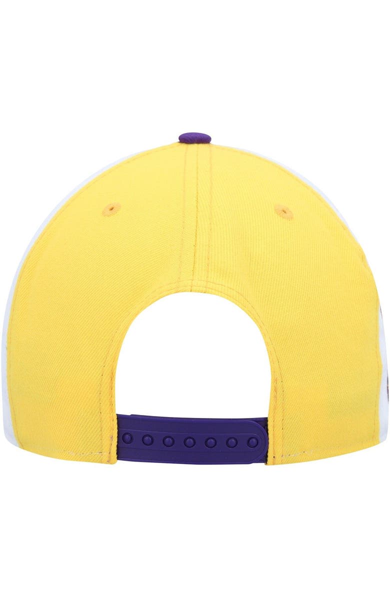 New Era Men's New Era Purple Los Angeles Lakers Pop Panels 9FIFTY Snapback Hat, Alternate, color, 