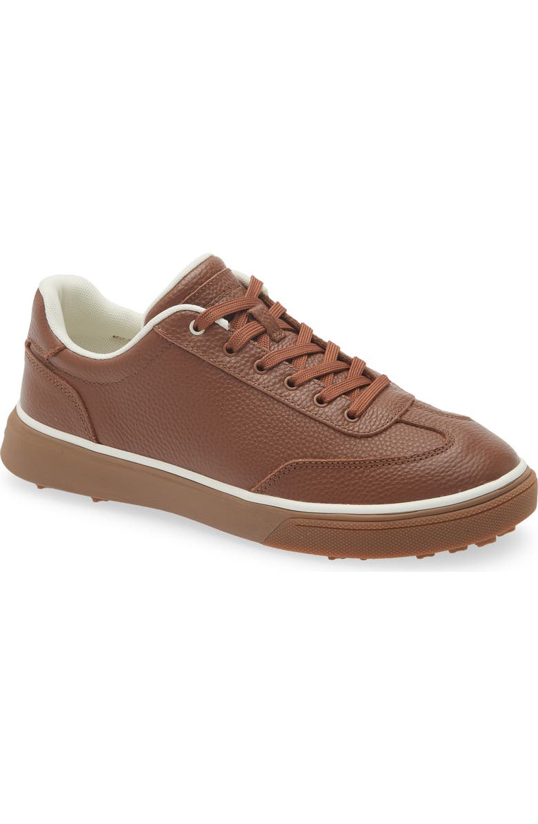 Peter Millar Drift Hybrid Water Resistant Leather Golf Shoe, Main, color, Whiskey