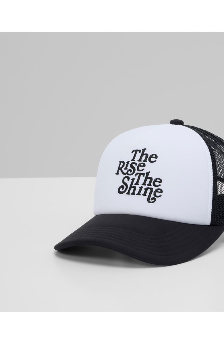 Vuori The Rise the Shine Snapback Trucker Hat, Alternate, color, Black