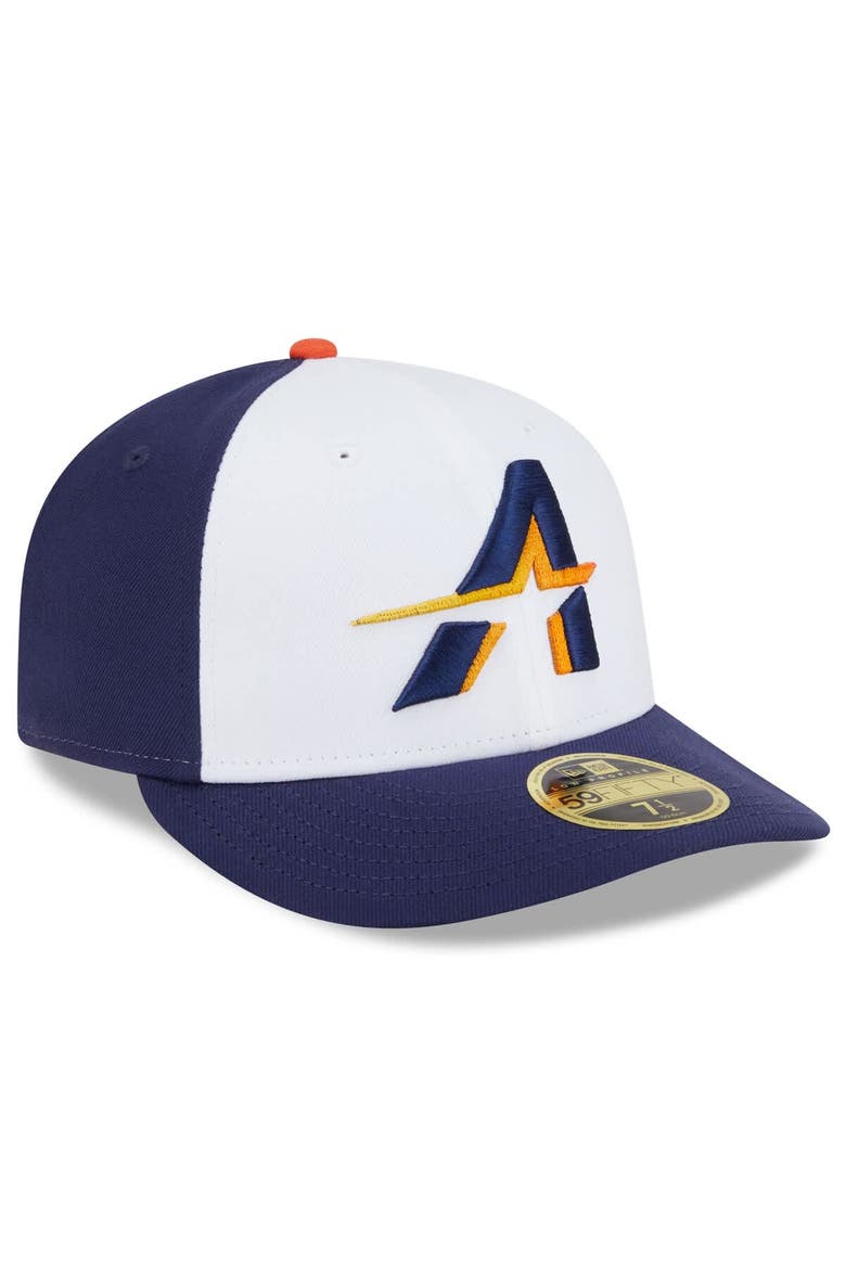 Men's New Era  White/Navy Houston Astros 2025 City Connect Low Profile 59FIFTY Fitted Hat, Alternate, color, White