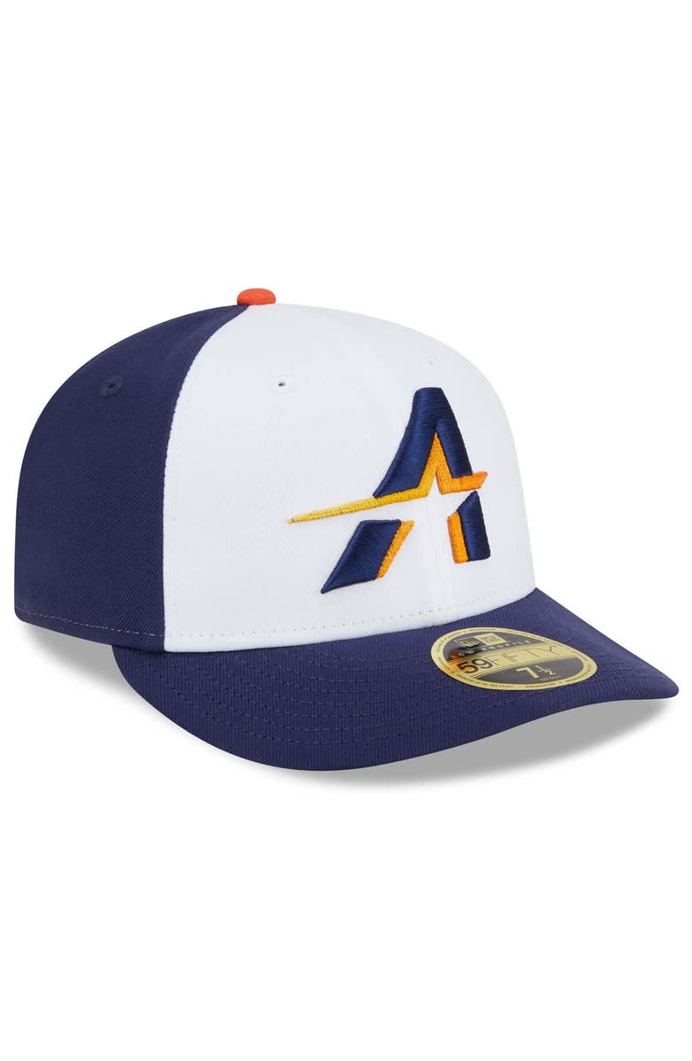 New Era Men's New Era White/Navy Houston Astros 2025 City Connect Low Profile 59FIFTY Fitted Hat, Alternate, color, White
