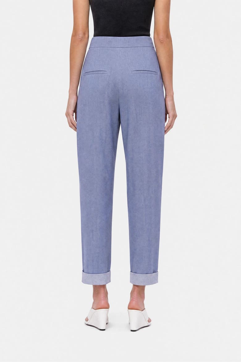 Textured Straight Leg Trousers, Alternate, color, Blue