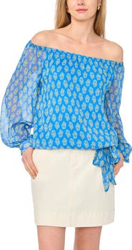 Vince Camuto Floral Off the Shoulder Top