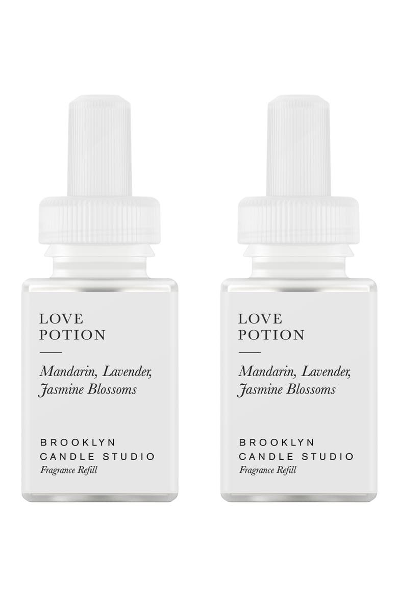 x Brooklyn Candle Studio 2-Pack Diffuser Fragrance Refills, Main, color, LOVE POTION