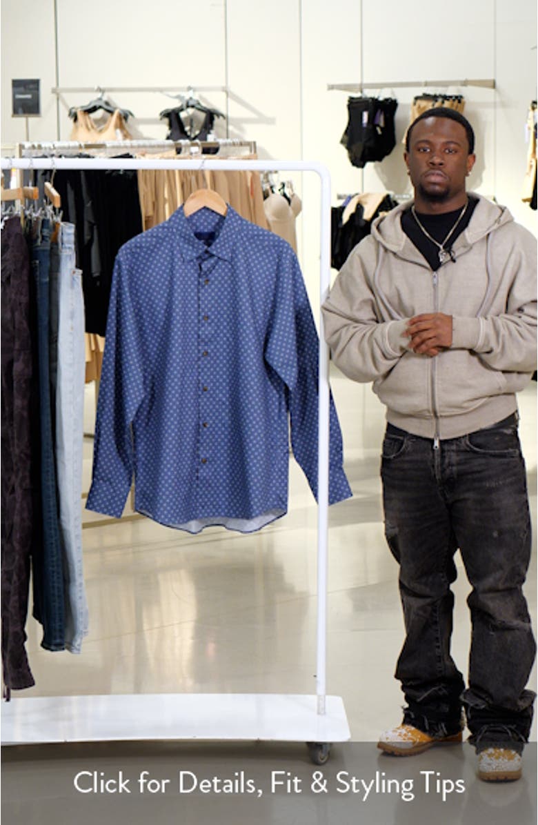 Geometric Print Sport Shirt, sales video thumbnail