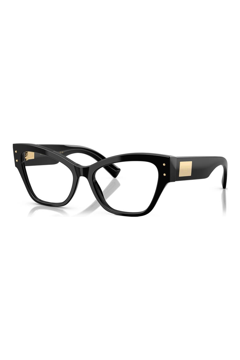 52mm Butterfly Optical Glasses, Alternate, color, BLACK