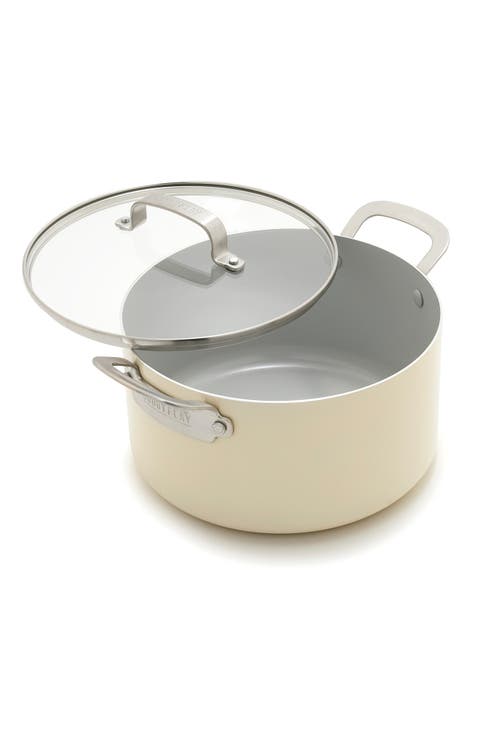 x Bobby Flay Professional Ceramic Nonstick 6-Quart Stockpot with Lid